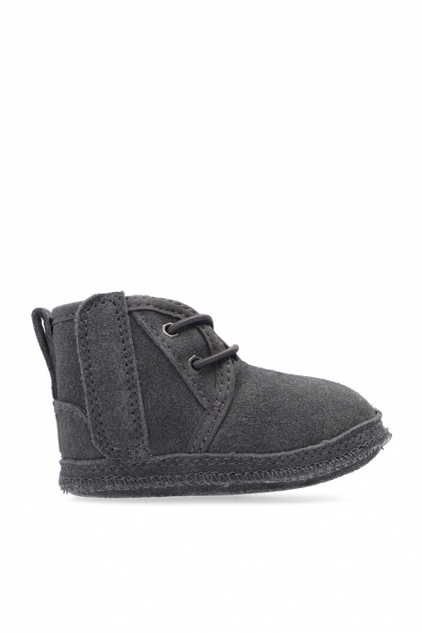 UGG Kids ‘Baby Neumel’ suede Ribbo boots